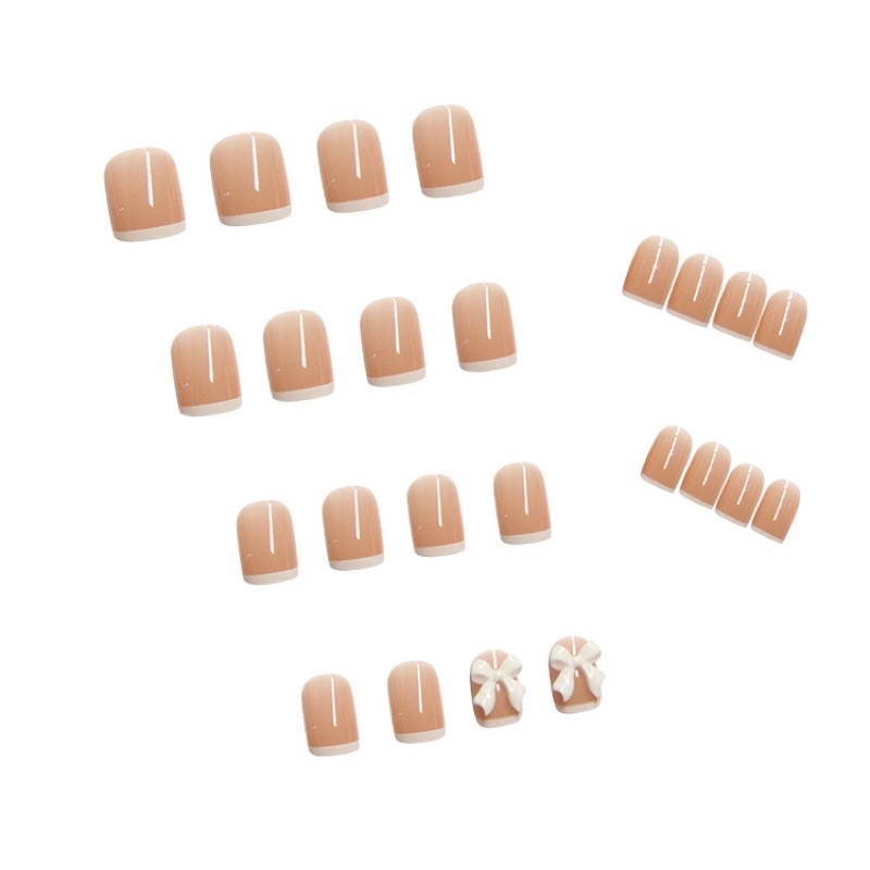 Set 24 móng giả N382 đính đá cao cấp ( Tặng kèm keo và dũa )