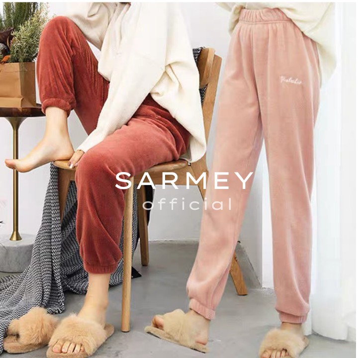 [FREESHIP] Quần bông nữ jogger mùa đông chất liệu nỉ ấm | BigBuy360 - bigbuy360.vn