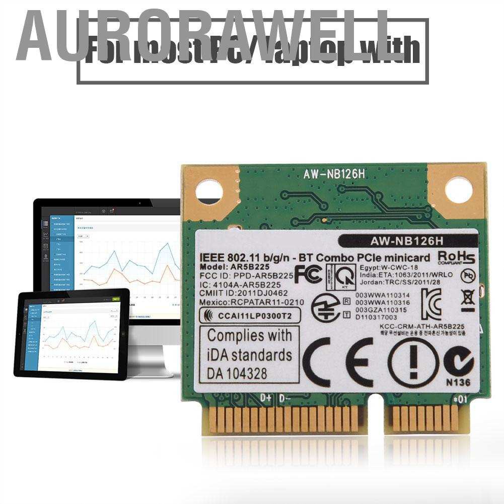 Thẻ Nhớ Không Dây Bluetooth 2.4g 2 Trong 1 Cho Mini Pci-E Slot Dell / Asus / Toshiba / Benq