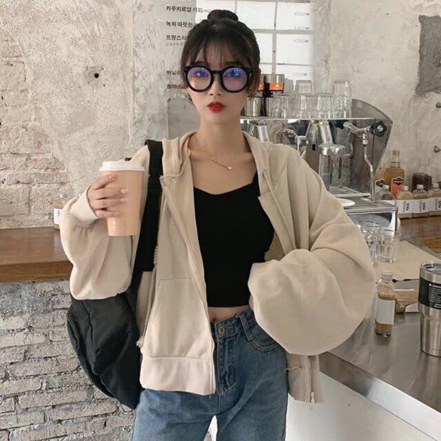 Áo khoác rộng ulzzang  ảnh thật ở cuối