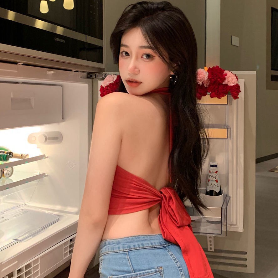 Áo Dây Nữ Lưng Trần Thắt Nơ Quyến Rũ | BigBuy360 - bigbuy360.vn