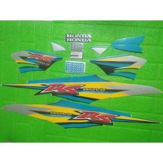 Bộ tem Wave RS 2008 màu xanh ngọc