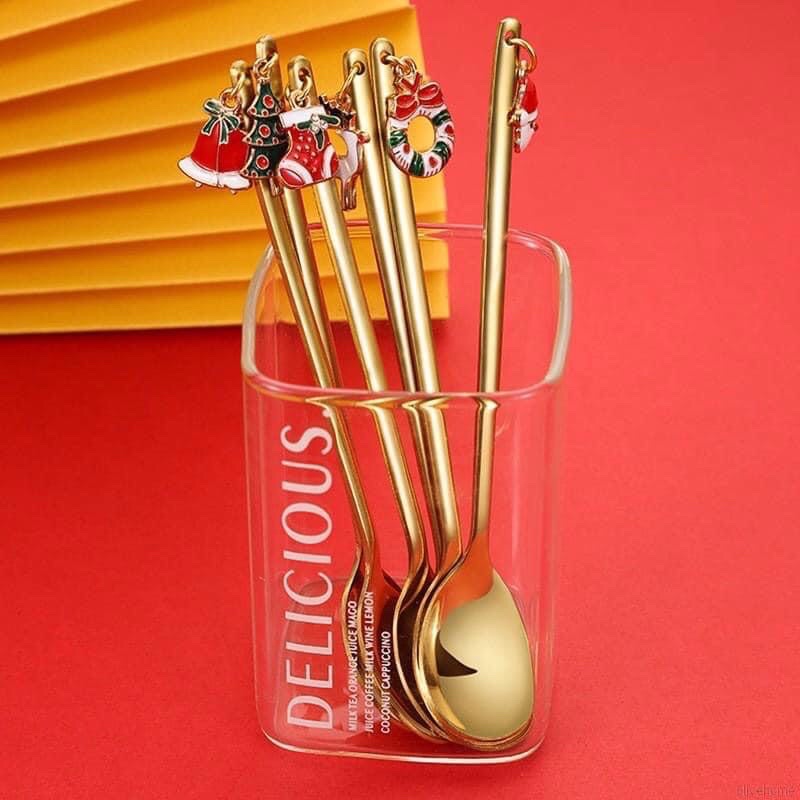 Bộ 4 thìa phong cách NOEL kèm hộp siêu xinh