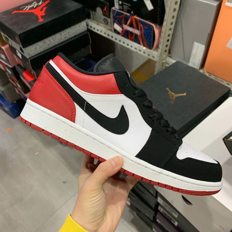 Giày Air Jordan 1 Retro Low "Bred Toe" |H12|