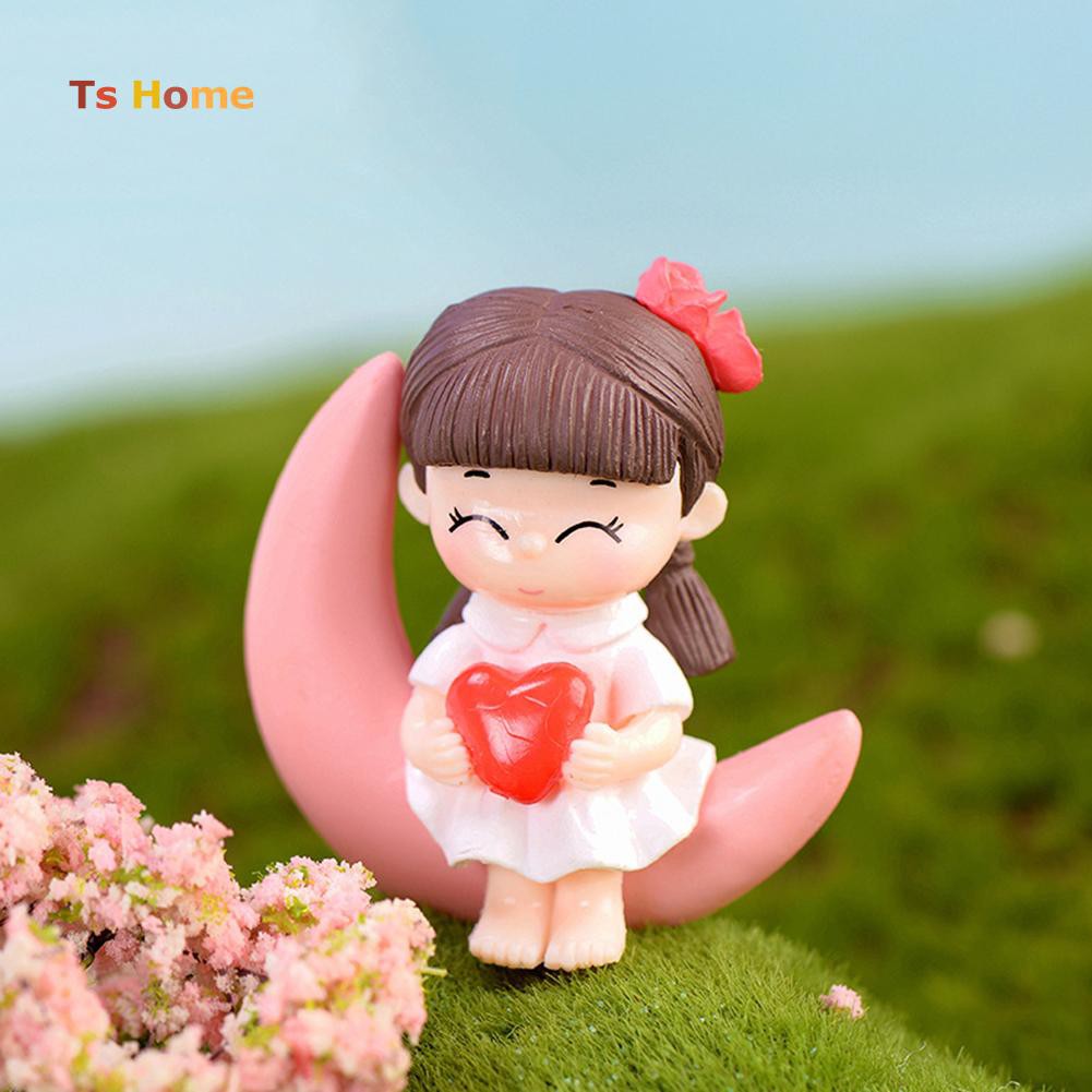 ❀Set 2 Tượng Bé Trai Bé Gái Trang Trí Tiểu Cảnh