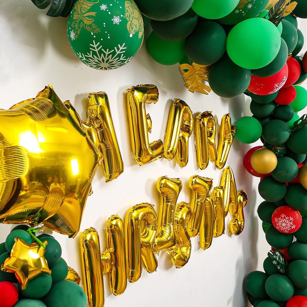 Bộ bong bóng chữ MERRY CHRISTMAS Trang trí Noel, giáng sinh tại nhà to đẹp giá rẻ