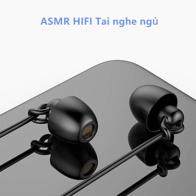 Loa siêu trầm HiFi silicone tai nghe ngủ 3,5MM điều chỉnh âm lượng