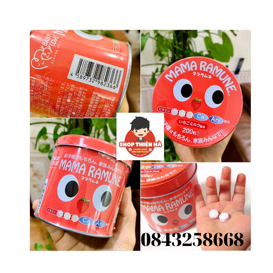 Kẹo cho trẻ biếng ăn Mama Ramune Nhật Bản