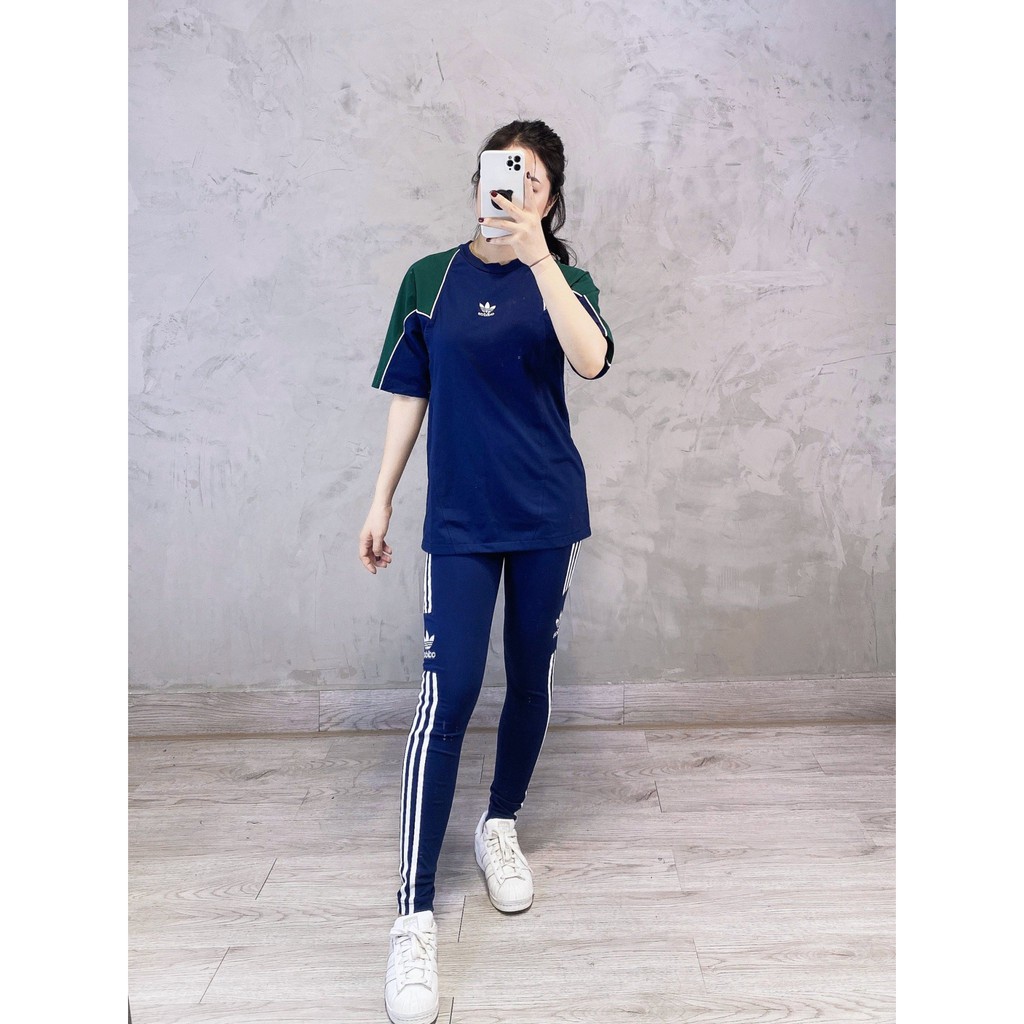 (HÀNG XUẤT XỊN) Quần Legging das xanh logo giửa 759 Lock Up Tights in Navy Made in Cambodia full tag code SIZE S M L