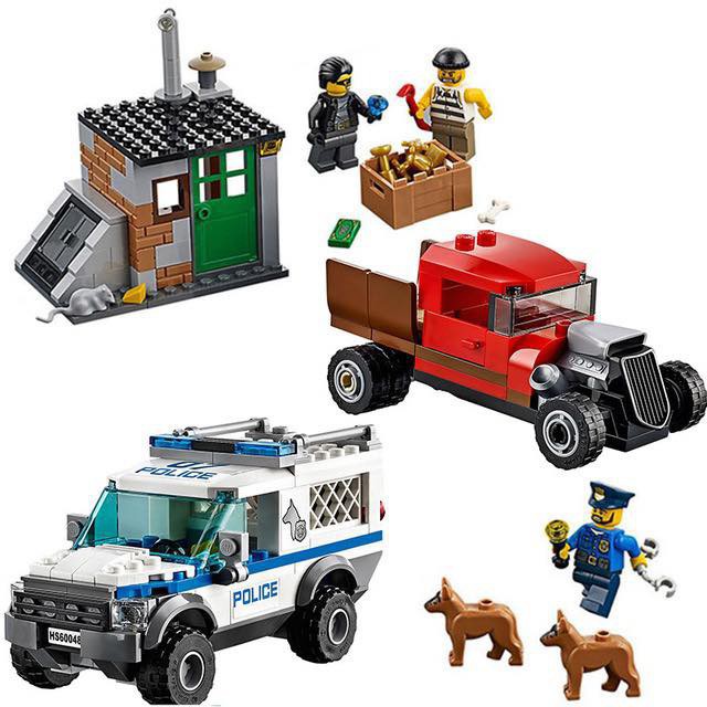 Đồ chơi lego xếp hình lắp ráp Urban LANLAN KIDS biệt đội chó cảnh sát 250pcs NO.10419 cho bé