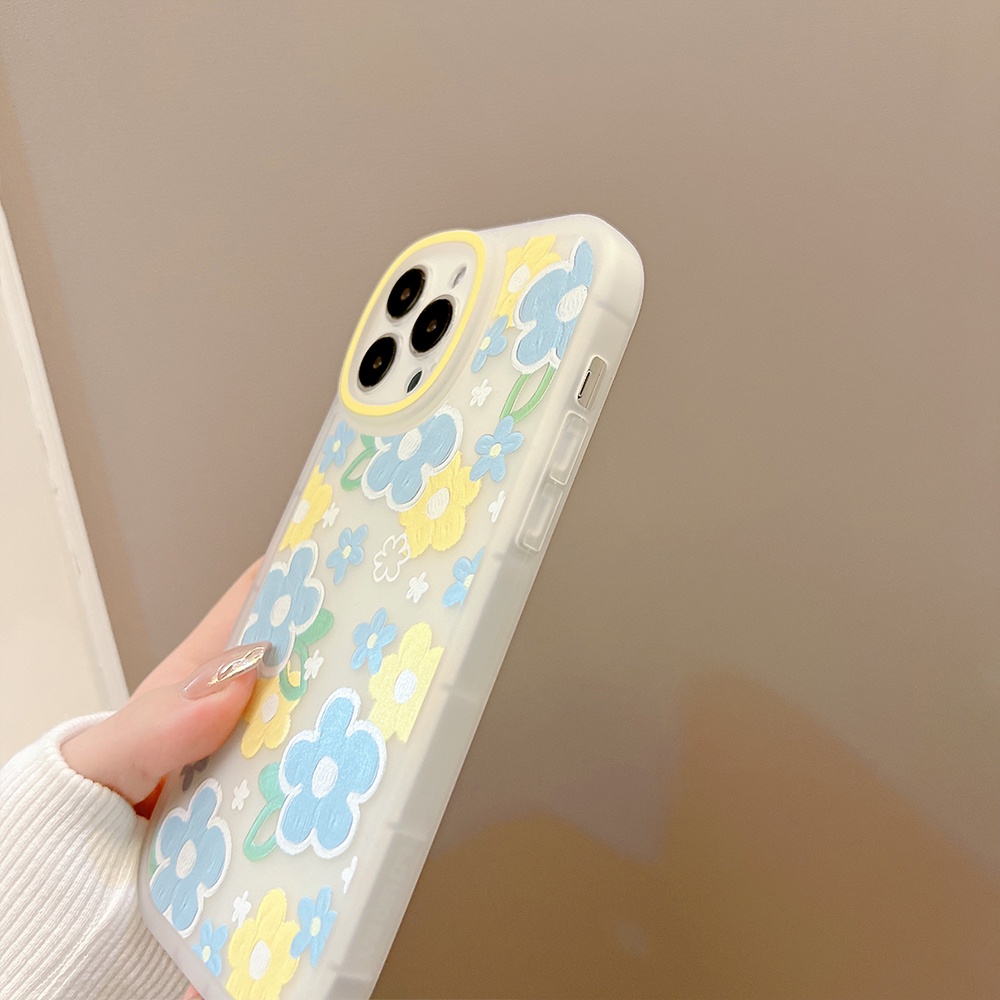 Ốp Điện Thoại TPU Mềm Chống Sốc In Hình Tranh Sơn Dầu Hoa Cho iPhone 11 12 13 Pro max mini XS max xr 7 8 se2020 plus