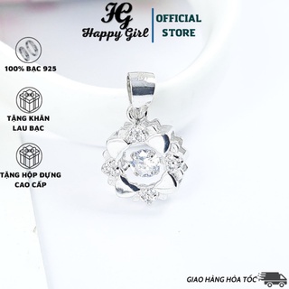 Mặt dây chuyền bạc HappyGirl, mặt dây chuyền nữ hình bông tuyết xinh xắn
