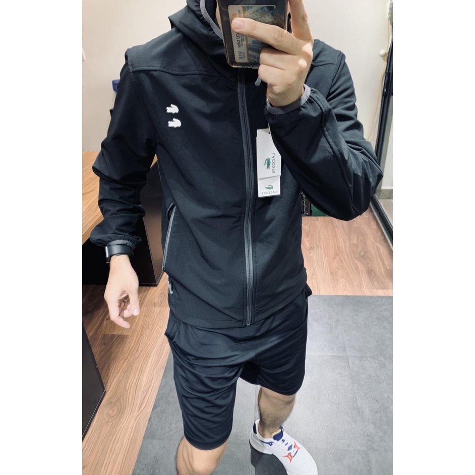 Áo khoác LCST 2 cá cao su trắng