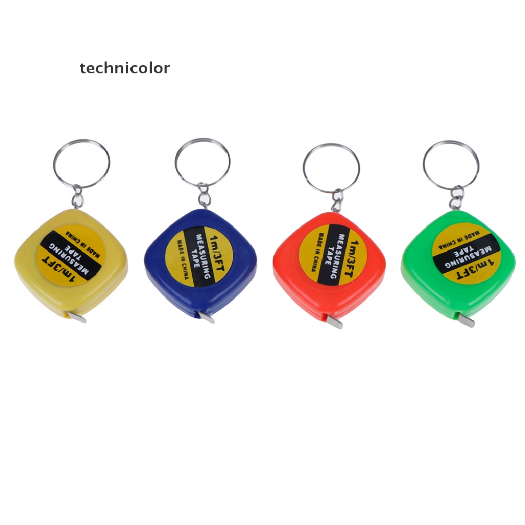 1 Thước Dây Mini Dạng Móc Khóa Có Thể Rút Lại Chiều Dài 1m