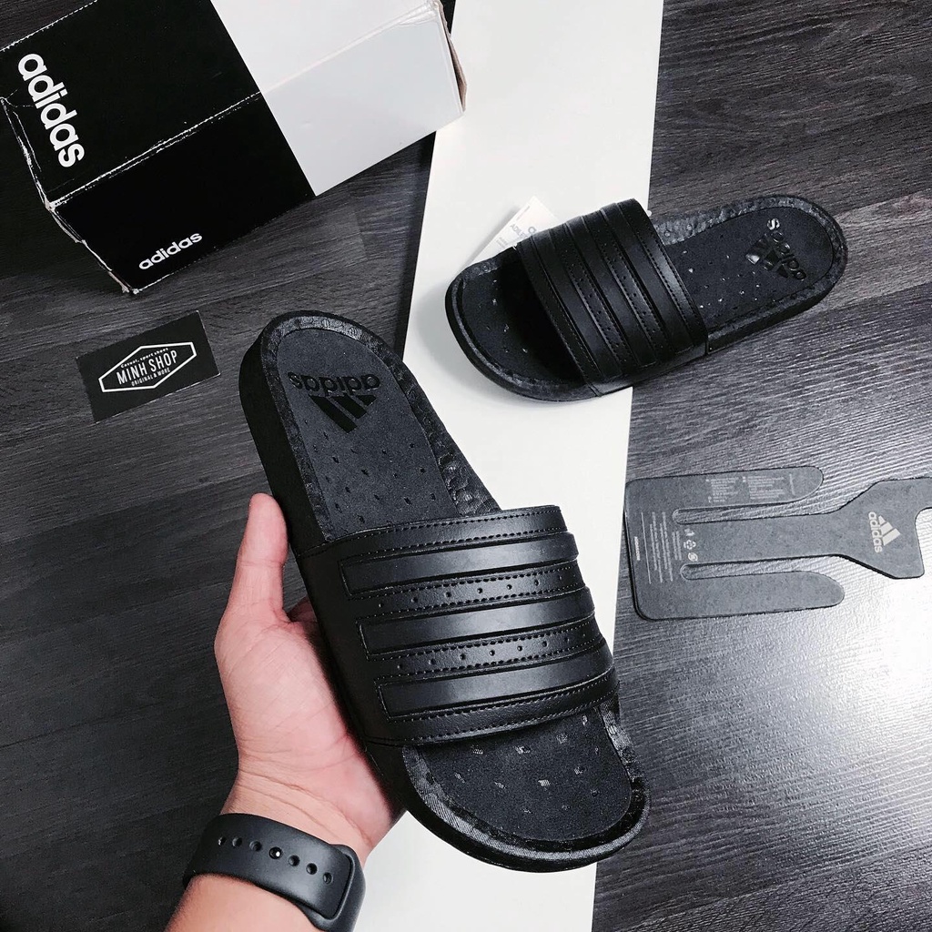 Dép Adidaass_Adilette Boost Slides All Black - 7368