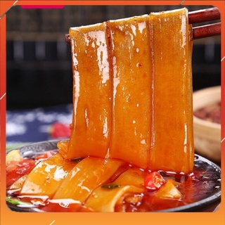 Miến dẹt Trùng Khánh ăn lẩu dai, không bị nhũn và rất thơm.