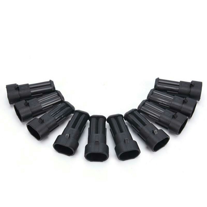 1 Bộ Đầu Nối Dây Điện 2 Chấu Chống Nước Cho Xe Ô Tô