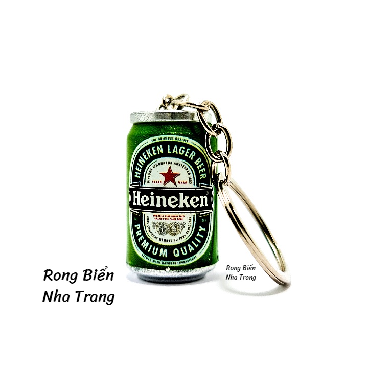 Móc khóa lon bia Heineken (làm bằng kim loại - hợp kim nhôm) bền đẹp