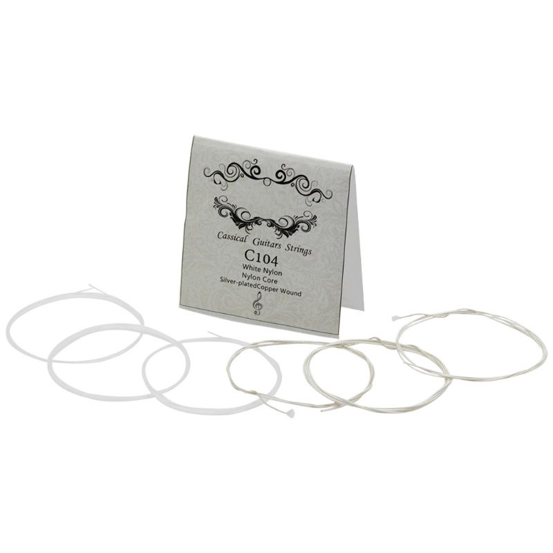 Dây Đàn C104 Bằng Đồng Mạ Bạc Nylon Thay Thế Cho Guitar Cổ Điển