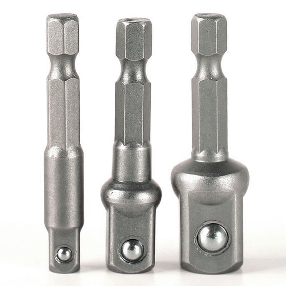 BITS Bộ 3 Đầu Chuyển Đổi Mũi Khoan 1 / 4 "3 / 8" 1 / 2 "