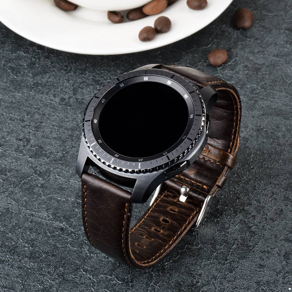 Dây đeo bằng da bò sang trọng cho đồng hồ thông minh Samsung Gear S2 Classic