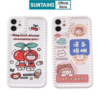 Ốp điện thoại Suntaiho bằng silicone TPU in hình bé gái cho iPhone 11Pro 7 + 8 + x xr xs 11 12 pro max + promax thumbnail