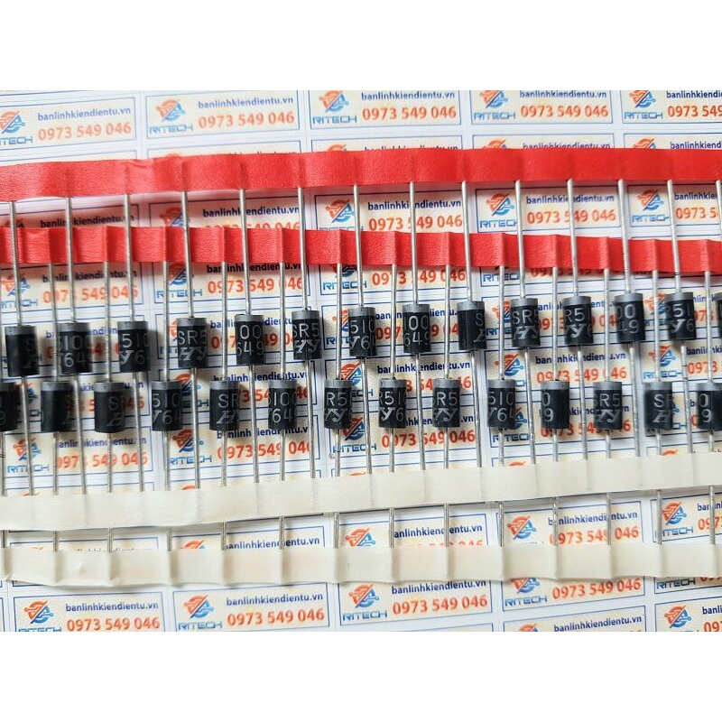 [Combo 20 chiếc] SR5100 Diode Schottky DO-201AD 5A 100V