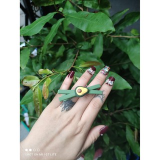kẹp tóc hình quả bơ cho bé