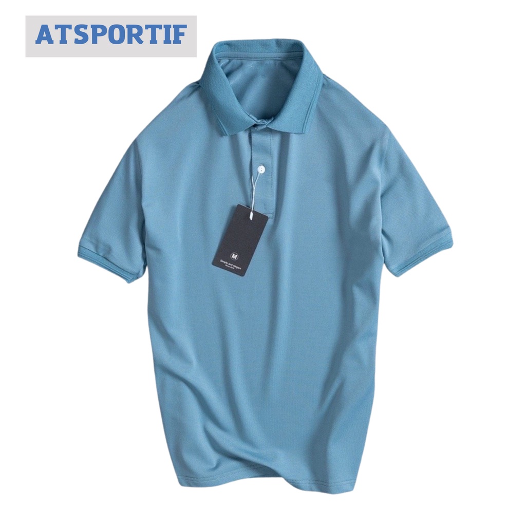 Áo Polo Nam cổ bẻ basic cộc tay vải cá sấu cotton phong cách trẻ trung chuẩn form nhiều màu