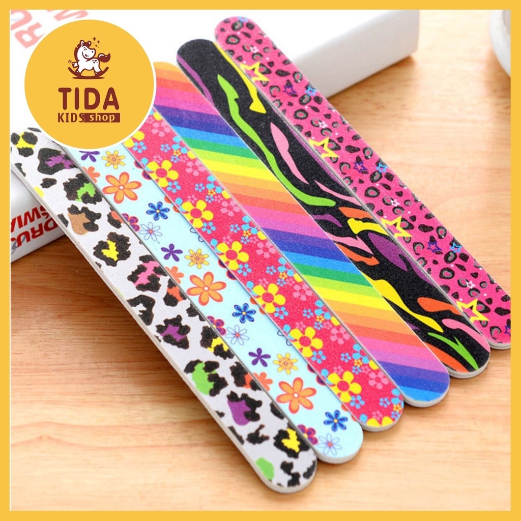 Dũa Móng Tay ⚡ HOT TREND ⚡Dũa Móng Tay Mini Hình Hoa Văn Xinh Xắn, Bền Đẹp, Đồ Gia Dụng TiDa Kids Shop