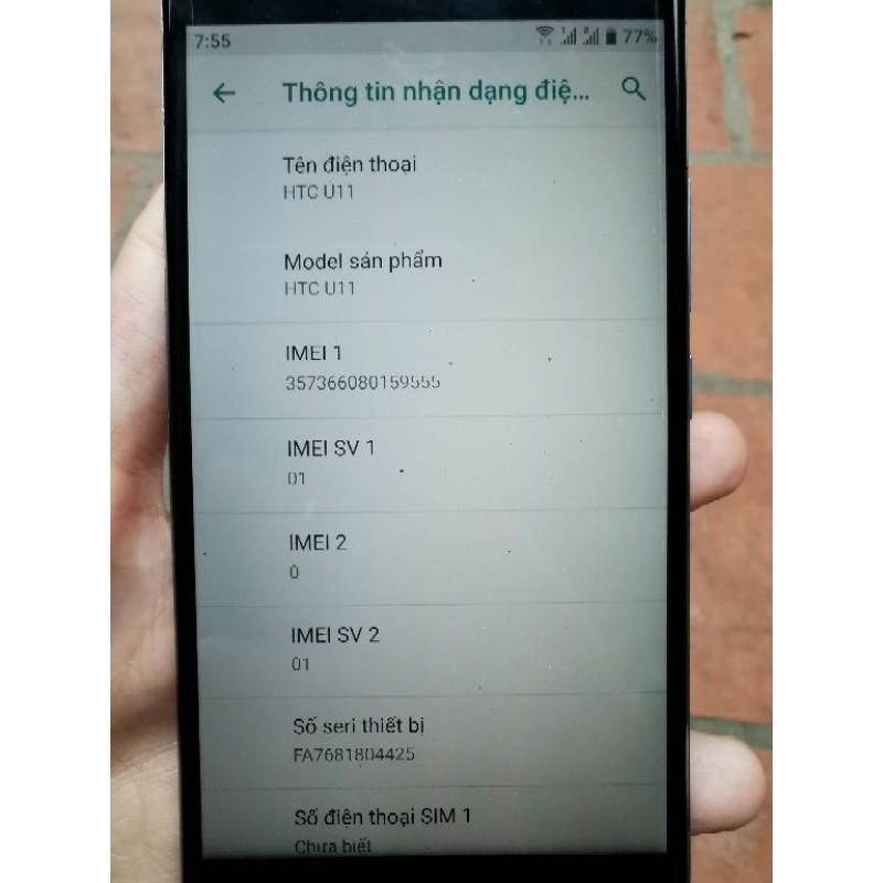 Điện thoại HTC U11 2 sim Chip 835 Ram 4/64Gb Bản Quốc tế | BigBuy360 - bigbuy360.vn