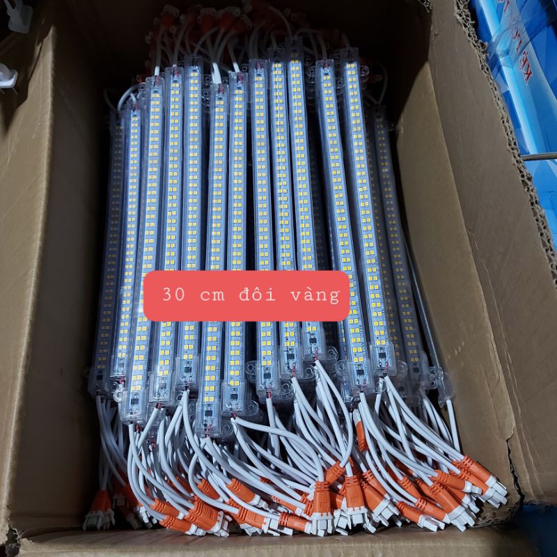 ĐÈN LED THANH ĐÔI+ ĐƠN  220V - DÀI 30cm ,50cm,100cm TRẮNG = VÀNG | BigBuy360 - bigbuy360.vn