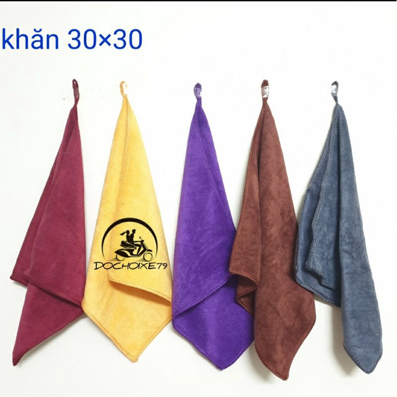 Khăn lau đa năng sợi microfiber mềm mịn siêu thấm hút lau bếp lau tủ khăn lau xe hơi