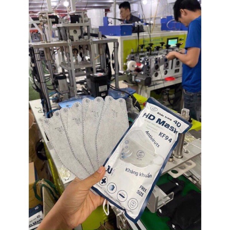 Set 10 Chiếc Khẩu trang 4 Lớp KF94 Chống Bụi Mịn Và Kháng Khuẩn Hàng Cao Cấp Hàn Quốc