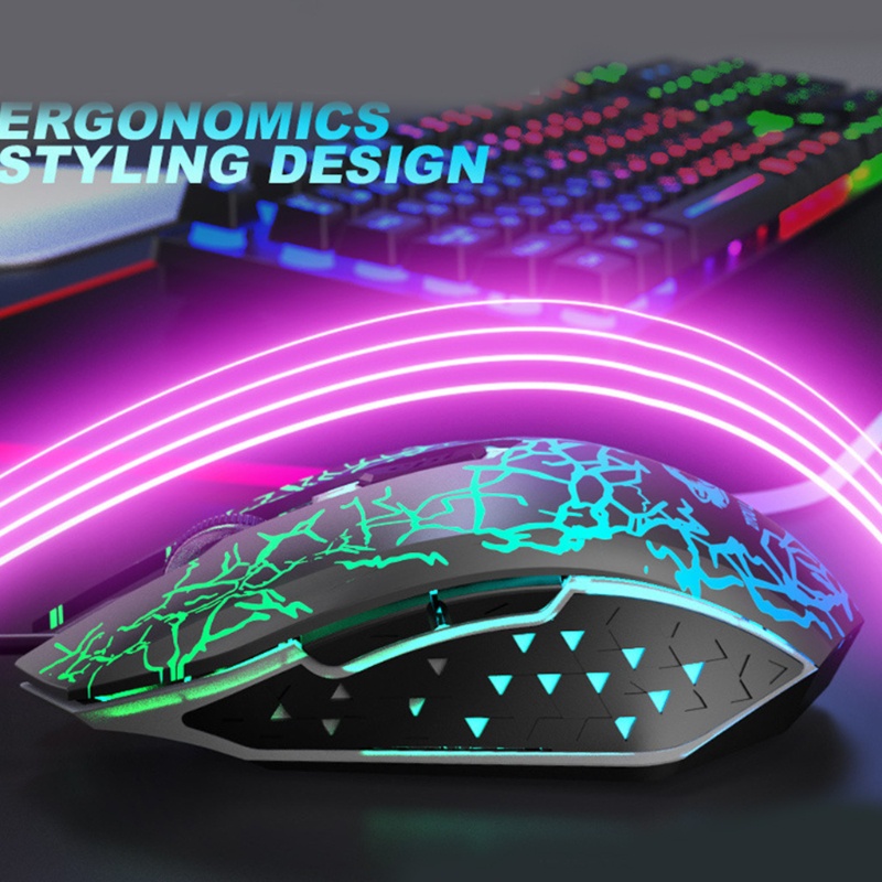 Bộ Bàn Phím Cơ Và Chuột Chơi Game T13 Có Đèn Led Nền Rgb