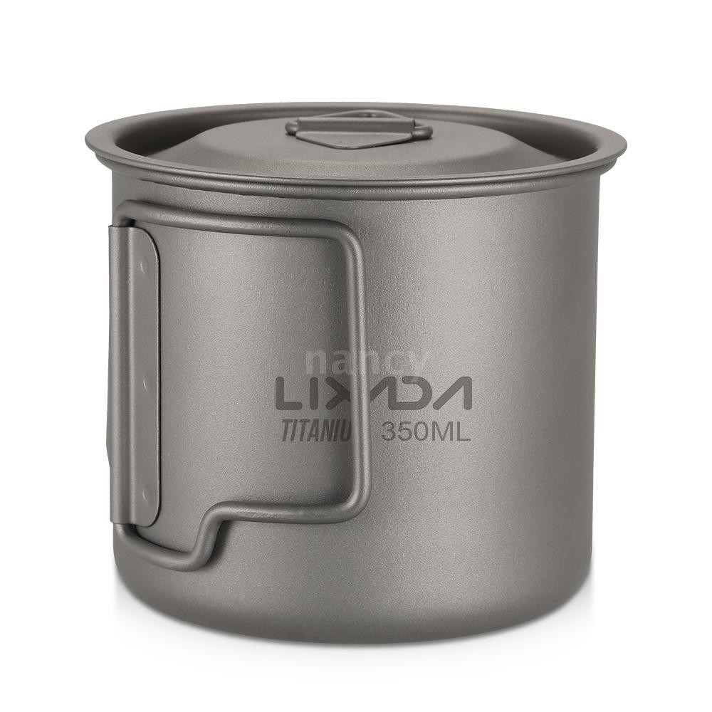 Ly nước Lixada dã ngoại di động ngoài trời siêu nhẹ có tay cầm gập lại 300/350/420/550/ 650/750ml