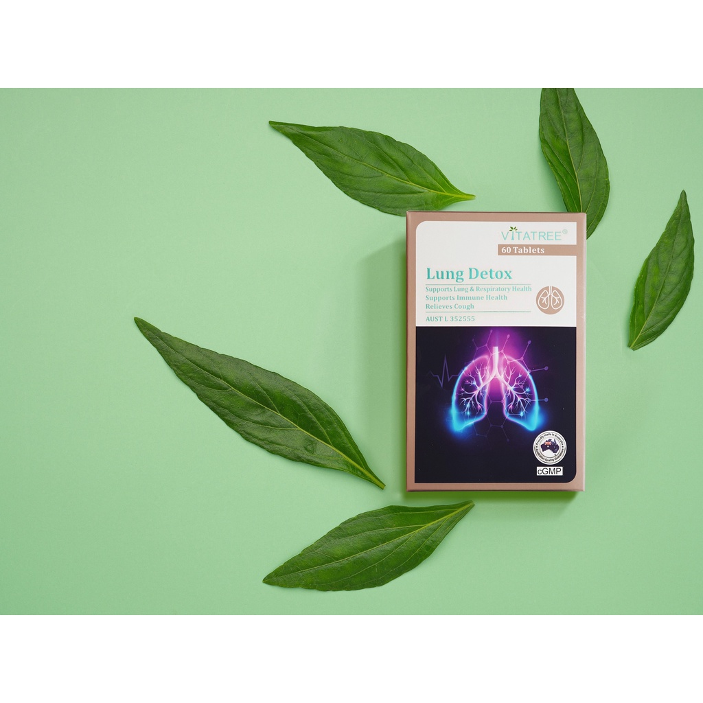 [Hàng chuẩn Úc] Viên uống thải độc phổi Vitatree lung detox 60 viên của Úc