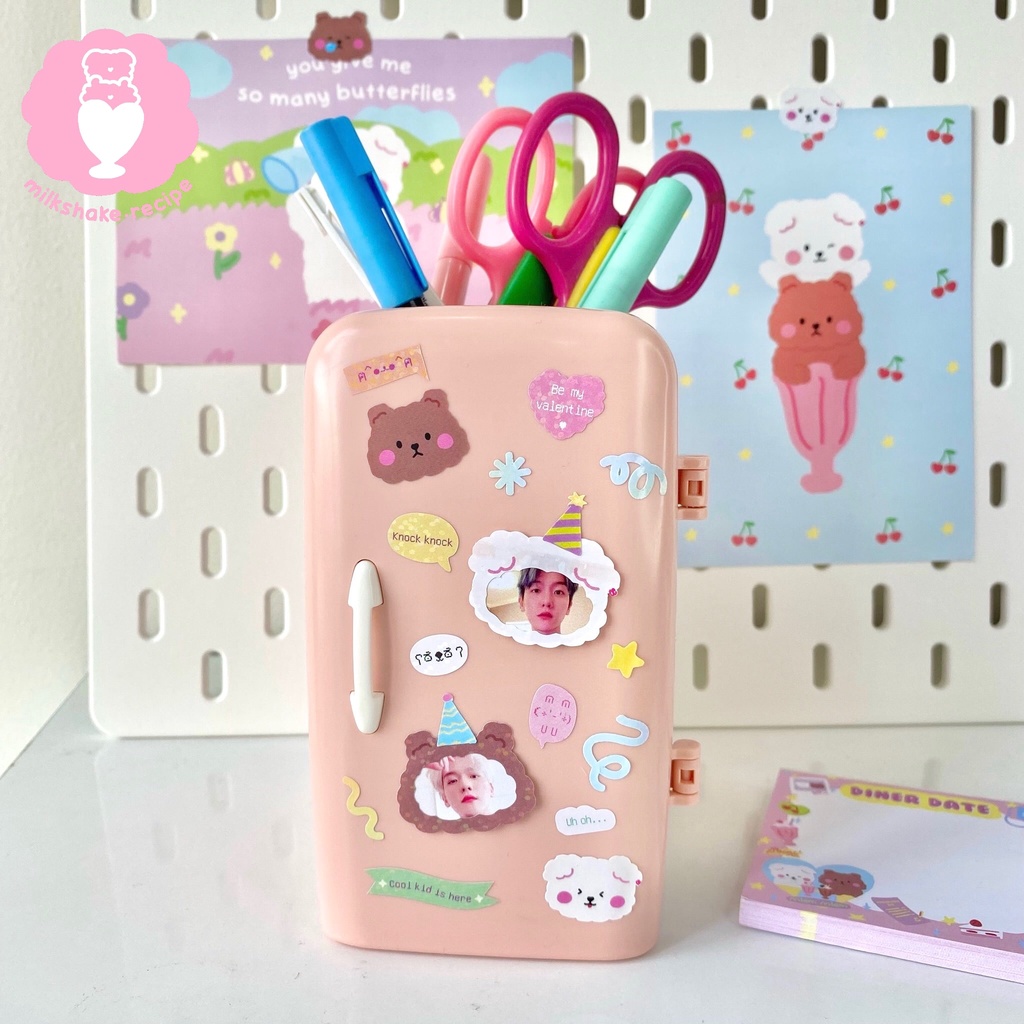 Sticker khung ảnh Shape of you cán lấp lánh - Frame sticker trang trí sổ