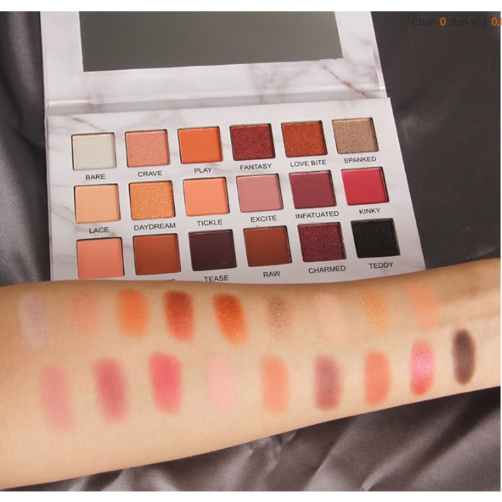 Bảng Phấn Mắt 18 màu HUDA có kim tuyến lấp lánh PMHA001 | BigBuy360 - bigbuy360.vn