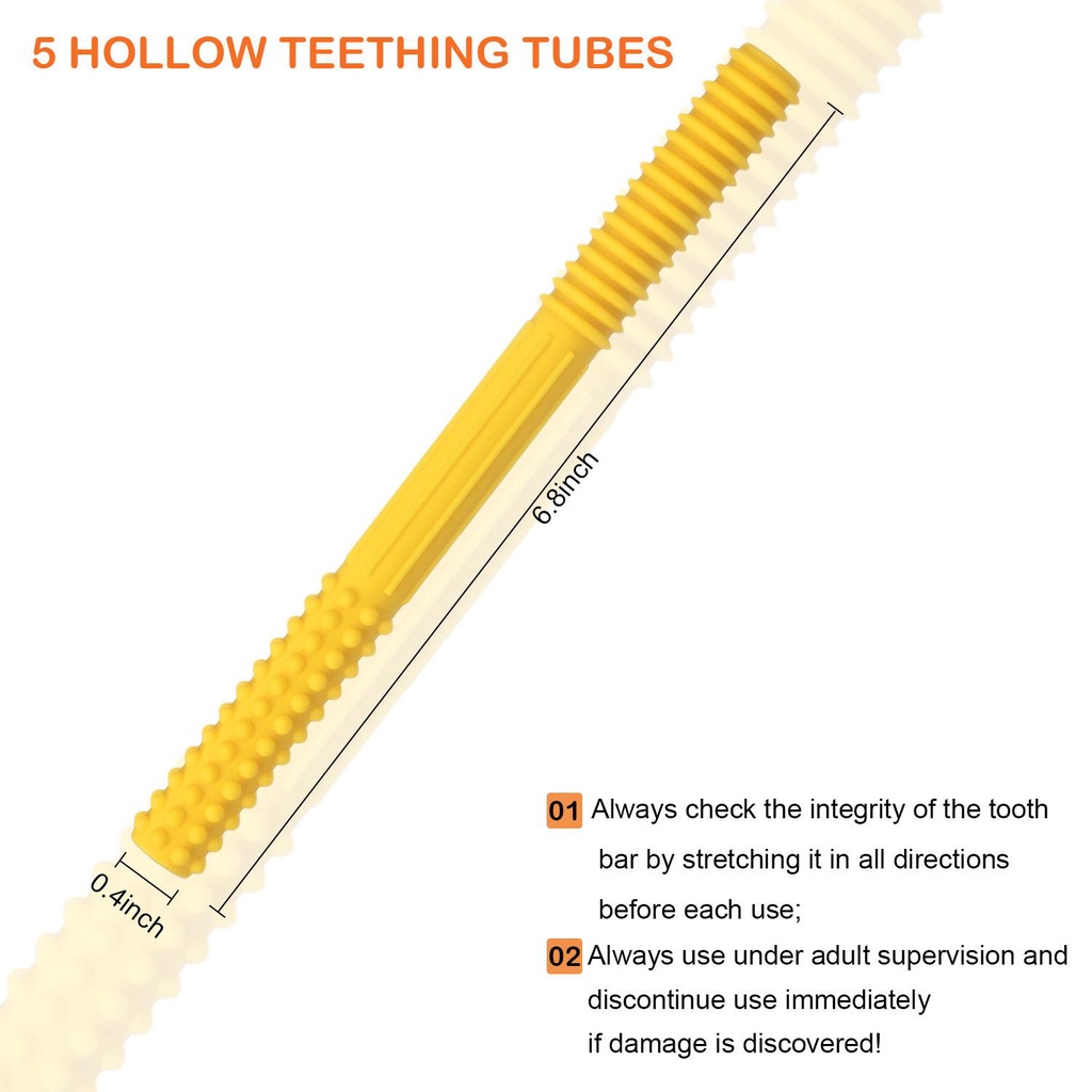 Ống Silicon Mềm Cho Bé Mọc Răng 0-6 Tháng Tuổi