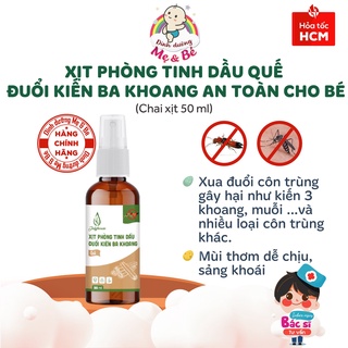 Xịt Phòng Tinh dầu Quế Đuổi Kiến Ba Khoang An toàn cho Bé Julyhouse (50ml)