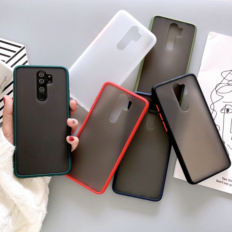 Redmi 9A 9 K20 Pro K30 Pro K30i Note 6 Note 7 Pro Note 7S PC+TPU Clear Ultra-thin Hard Matte Phone Case Cover