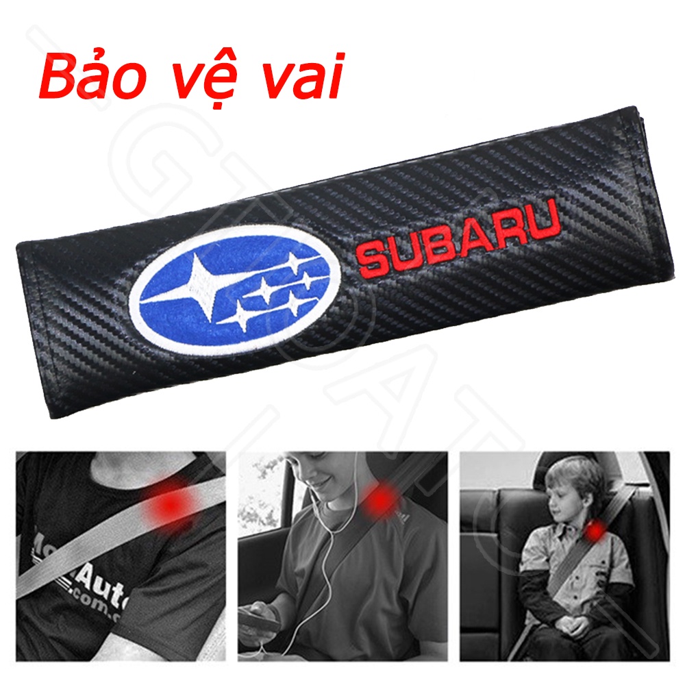 GTIOATO Sợi Carbon DâY Đai An ToàN Ô Tô CàI DâY An ToàN Ô Tô BọC DâY An ToàN Xe HơI Phụ KiệN Ô Tô Trang Trí Oto Phụ KiệN BêN Trong Ô Tô Cho Subaru Choester BRZ Impreza Outback WRX SIT