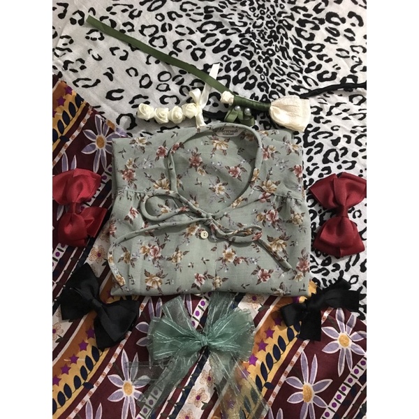 Áo Sơ Mi Ngắn Tay Hoa Nhí