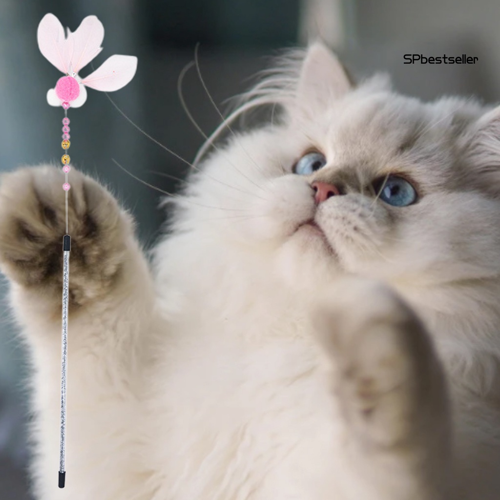 Gậy Đồ Chơi Gắn Lông Vũ Và Chuông Cho Mèo