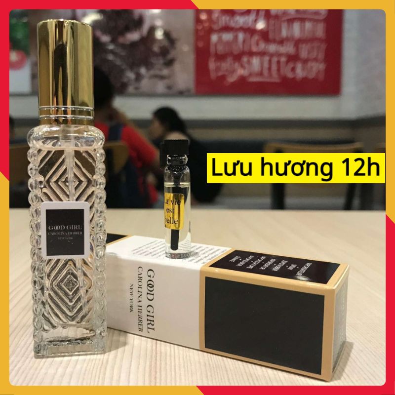 Nước Hoa mini Good Girl 20ml 6D Hương Thơm Quyến Rũ Thơm Lâu 12h Nước Hoa Nữ, Bảo Hành 12 tháng