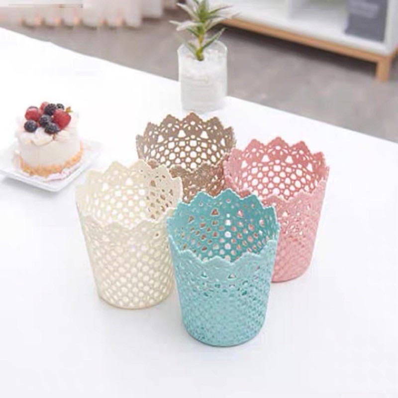 [FREESHIP+GIẢM 40%] Sọt Nhựa Hoạ Tiết Kiểu Dáng Hàn Quốc