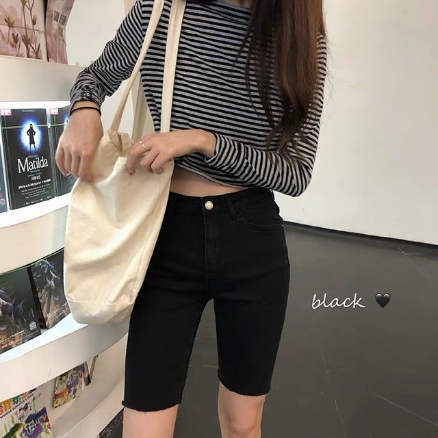 Quần jeans biker lửng siêu đẹp (kèm ảnh thật)