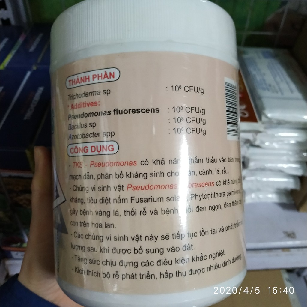 Phân vi sinh vật TKS- Pseudomonas dùng cho hoa lan 1kg