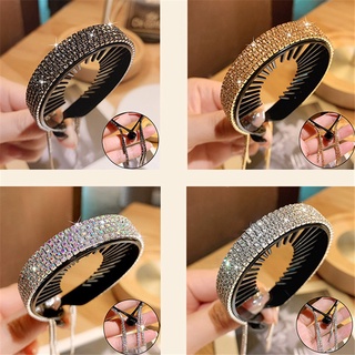 Sáng Tạo Pha Lê Viền Đầu Nhiều Màu Sắc Đuôi Ngựa Tóc Bóng Đầu Xoắn Kẹp Phụ Kiện Tóc Cho Nữ